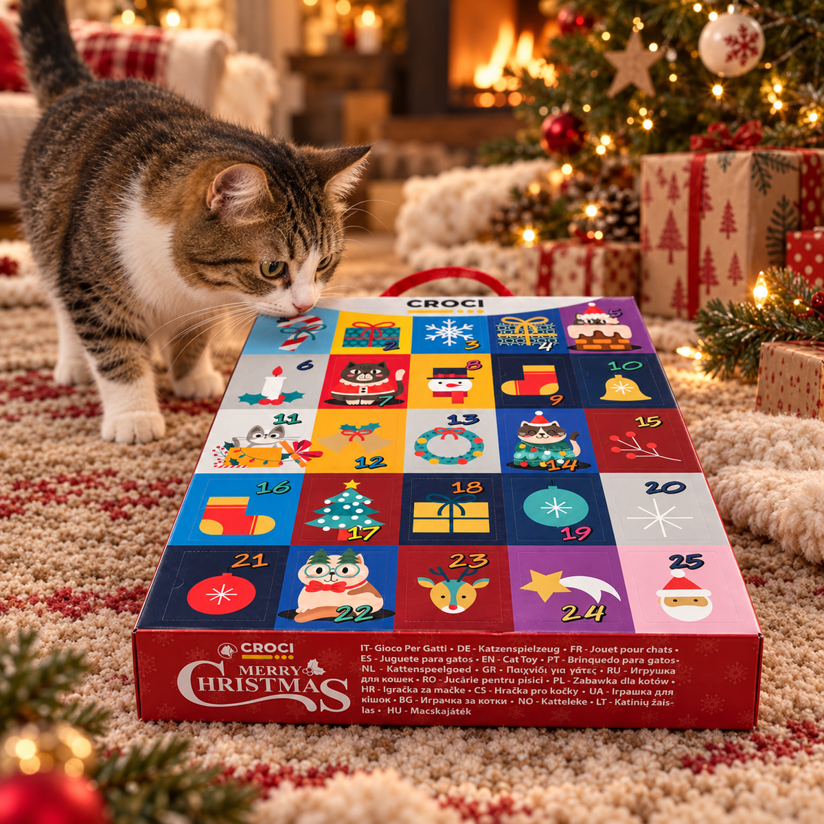 Calendrier de l’Avent 25 jouets pour chats