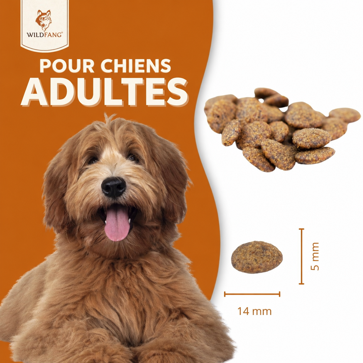 Croquettes poulet et patate douce pour chiens adultes