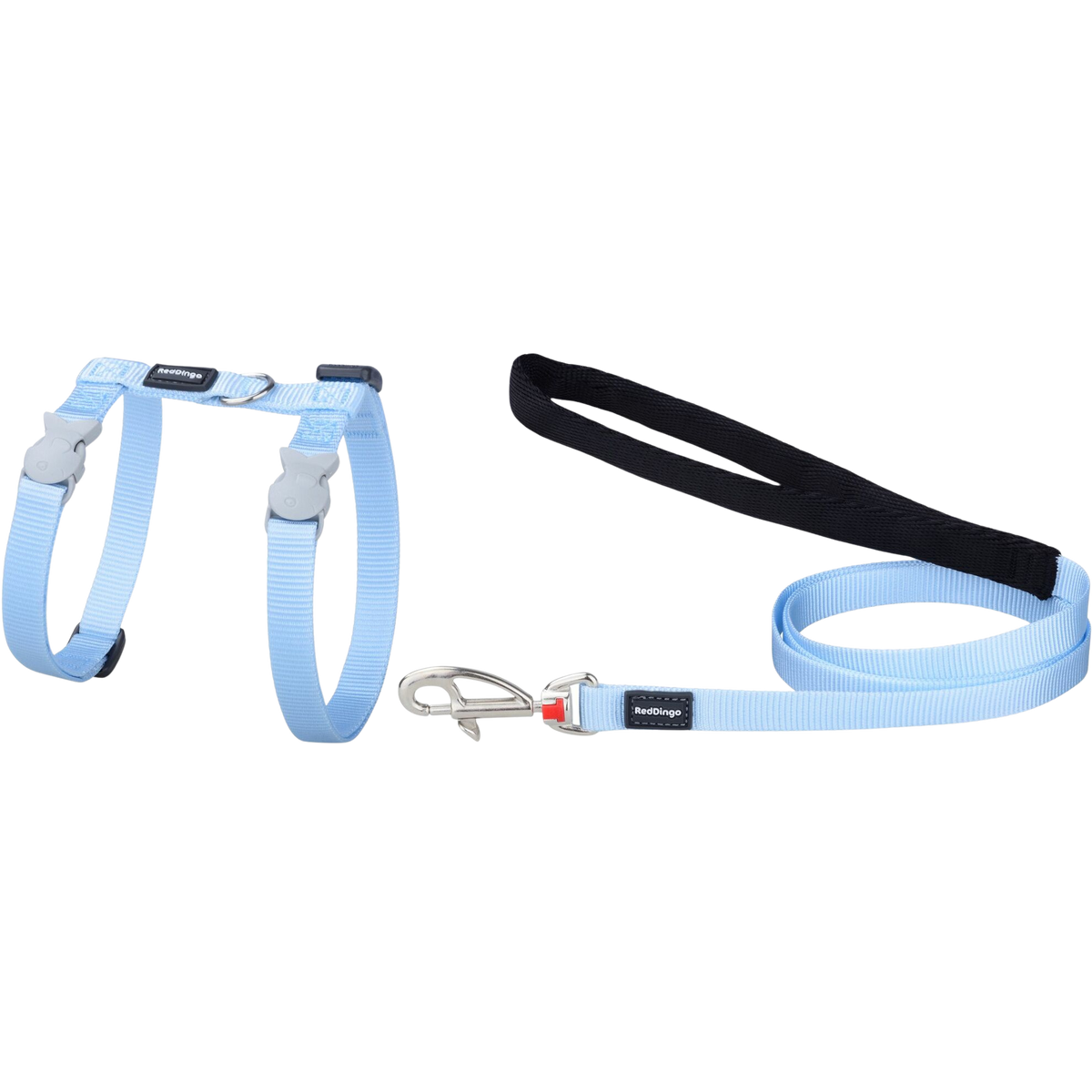 Conjunto de arnés y correa de nailon en tonos pastel para gatos