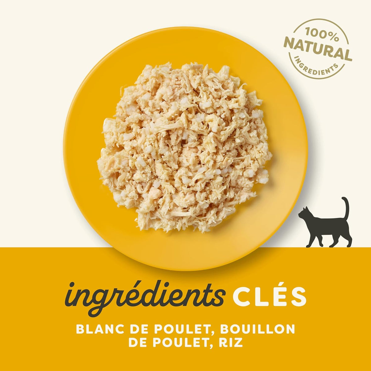 Blanc de poulet en bouillon pour chats adultes