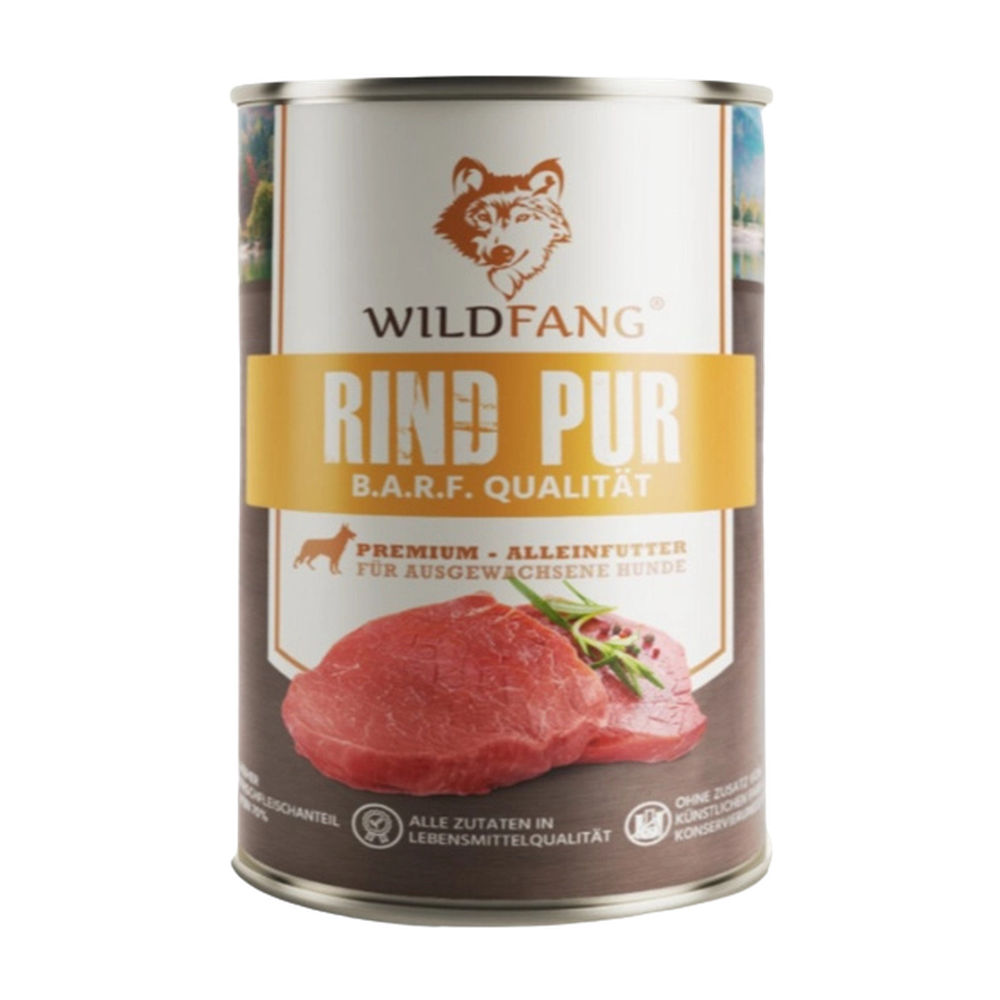 Reines Rindfleisch-Pâté in BARF-Qualität für ausgewachsene Hunde