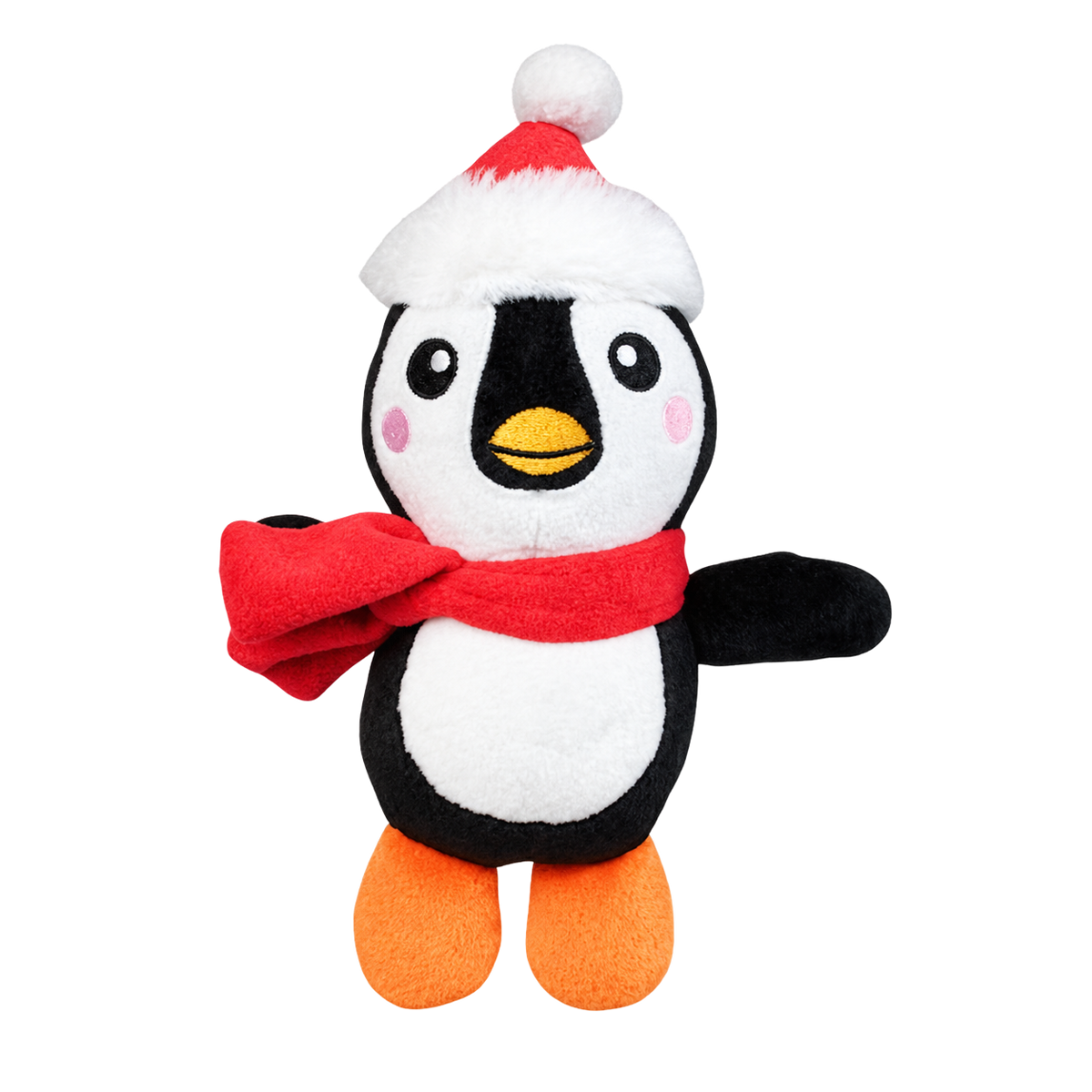 Weihnachts-Pinguin-Plüschtier mit Sound 14 cm