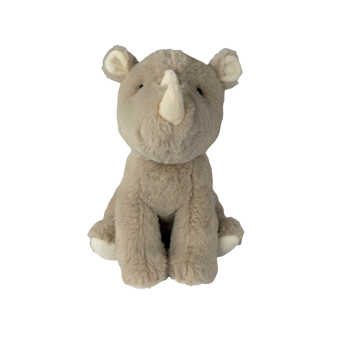 Peluche de rinoceronte de tela reciclada para perros