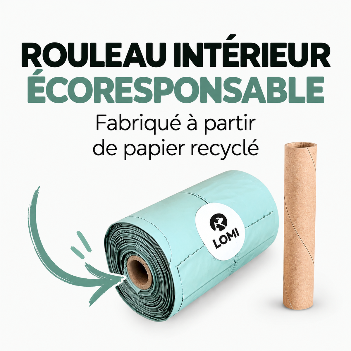 100% compostable poop bags with handles — Eco-friendly