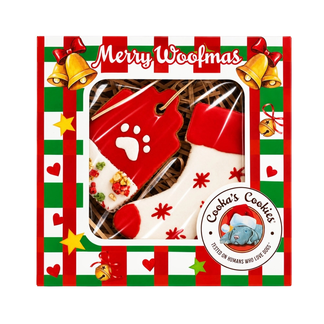 Coffret de 2 friandises de Noël à suspendre pour chiens