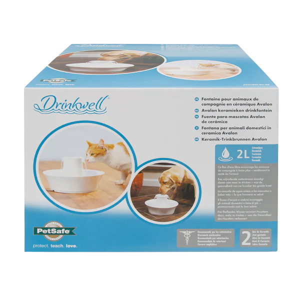 Drinkwell® Avalon Keramik-Trinkbrunnen 2 l für Hunde und Katzen