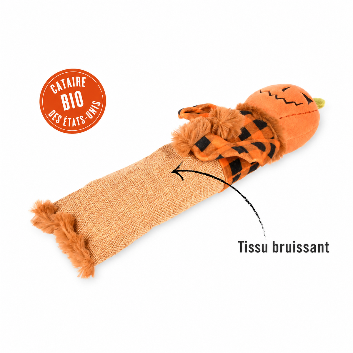 Halloween-Vogelscheuchen-Spielzeug mit Katzenminze für Katzen