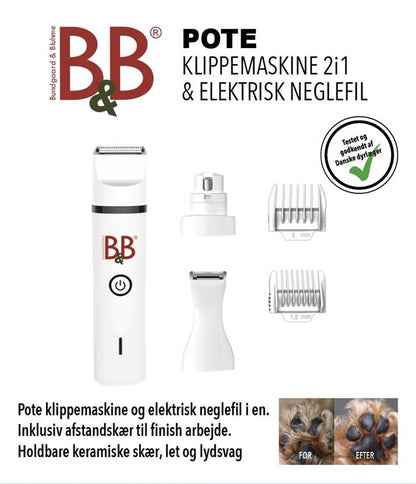 Kit de cortapelo 2 en 1 para patas y uñas