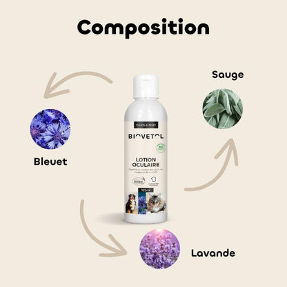 Bio-Augenlotion für Hunde und Katzen