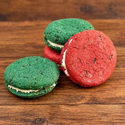 Weihnachts-Macarons mit Pute für Hunde