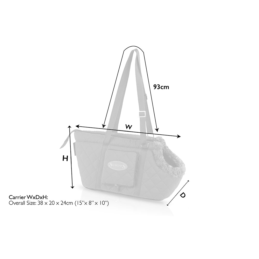 Padded carrier bag for small dogs