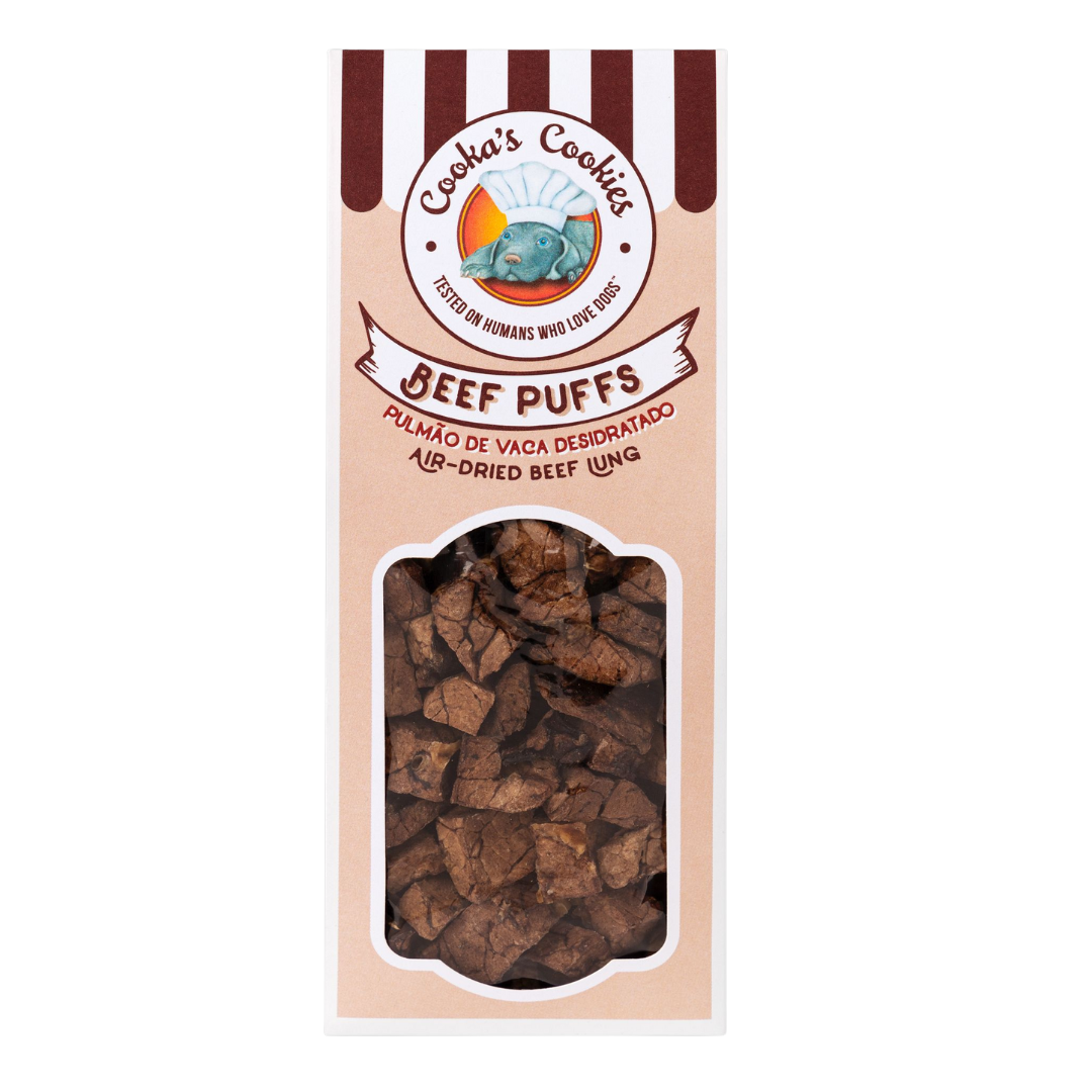 Friandises de poumon de bœuf séché à l'air pour chiens