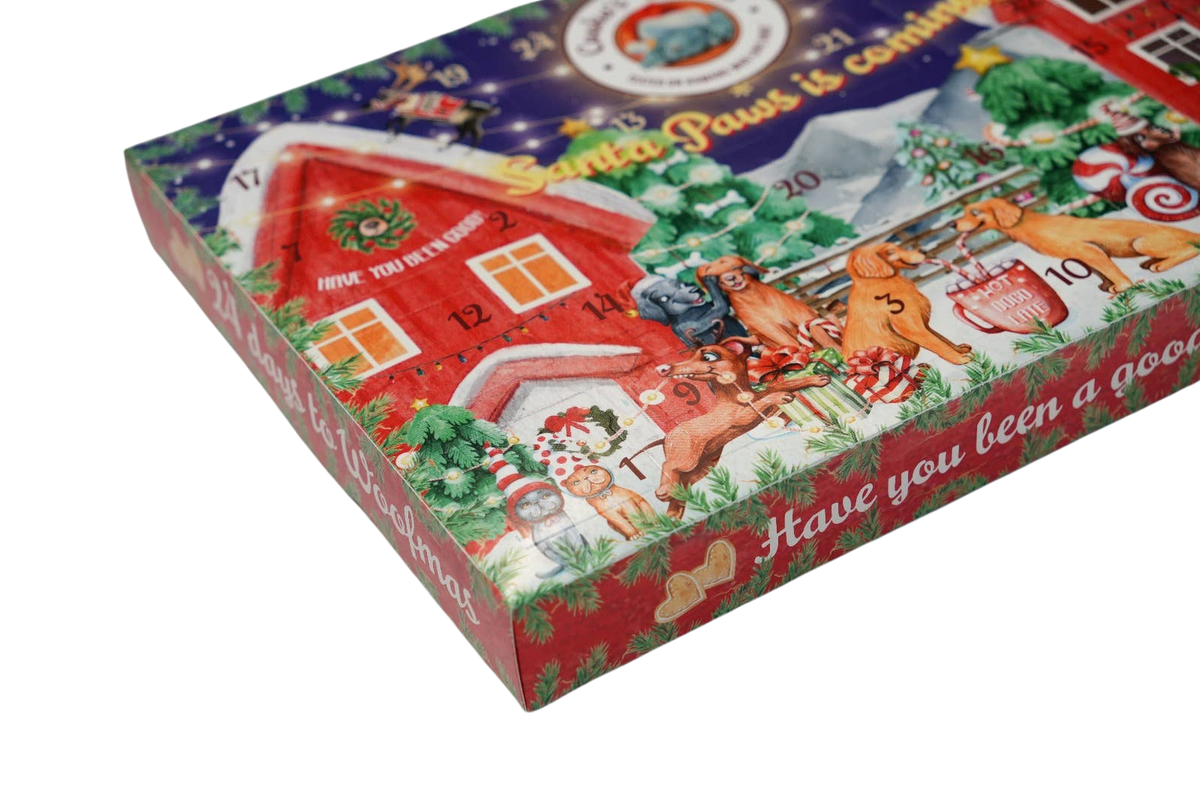 Adventskalender mit 48 Leckerlis für Hunde