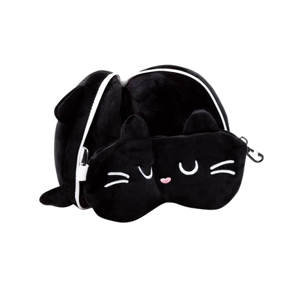 Coussin de voyage 2-en-1 chat Feline Fine