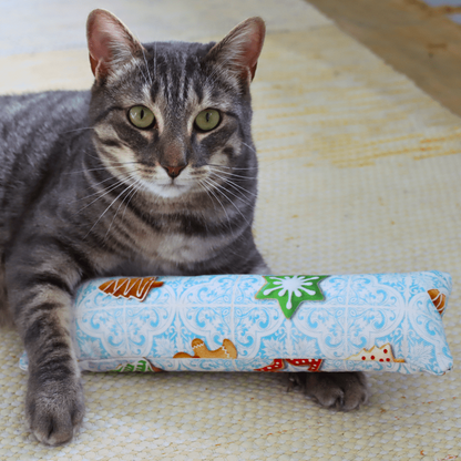 Coussin à l’herbe à chat en tissu