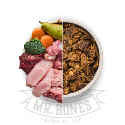 Alimentation BARF déshydratée à la dinde pour chiens