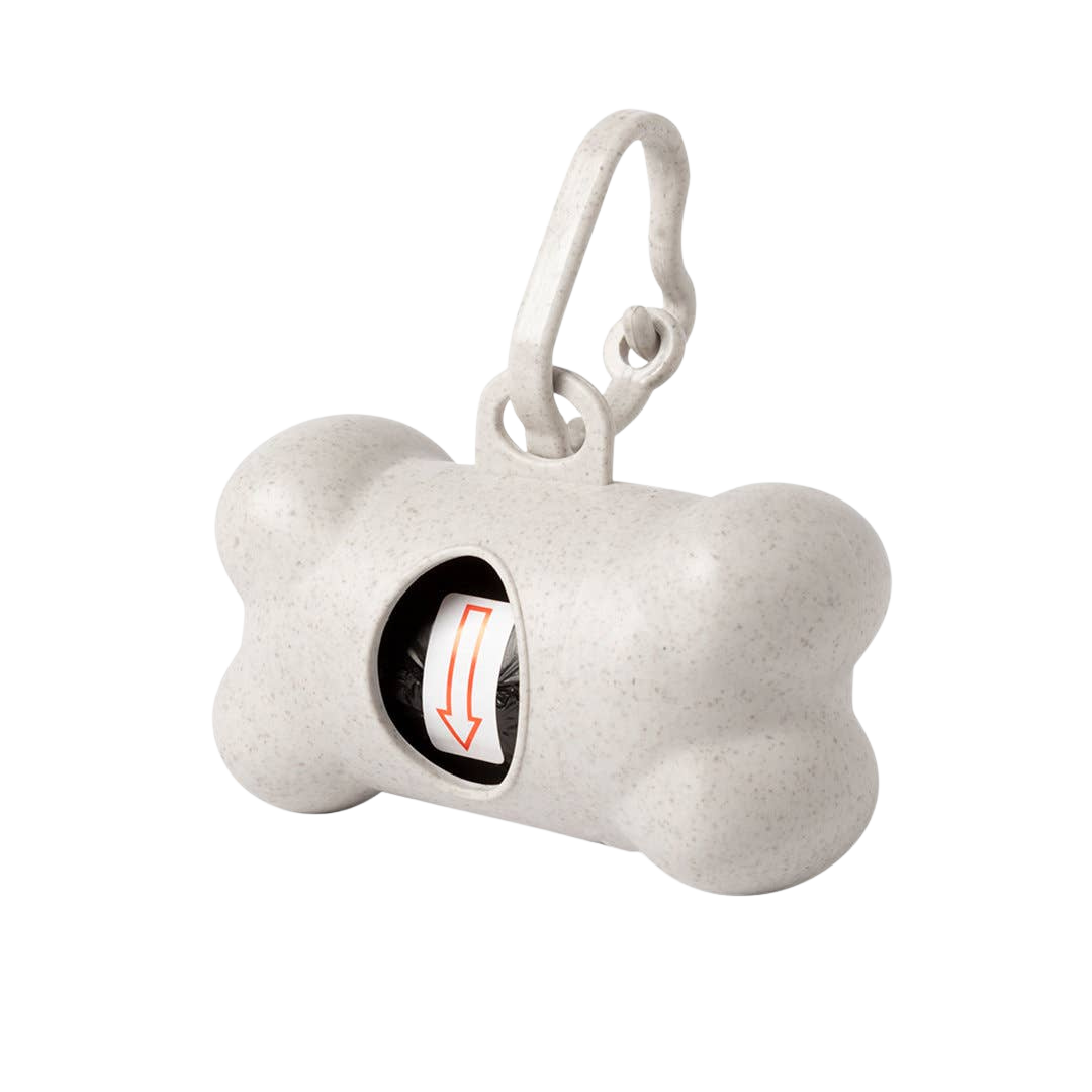 Dispensador de bolsas para excrementos de fibra de bambú