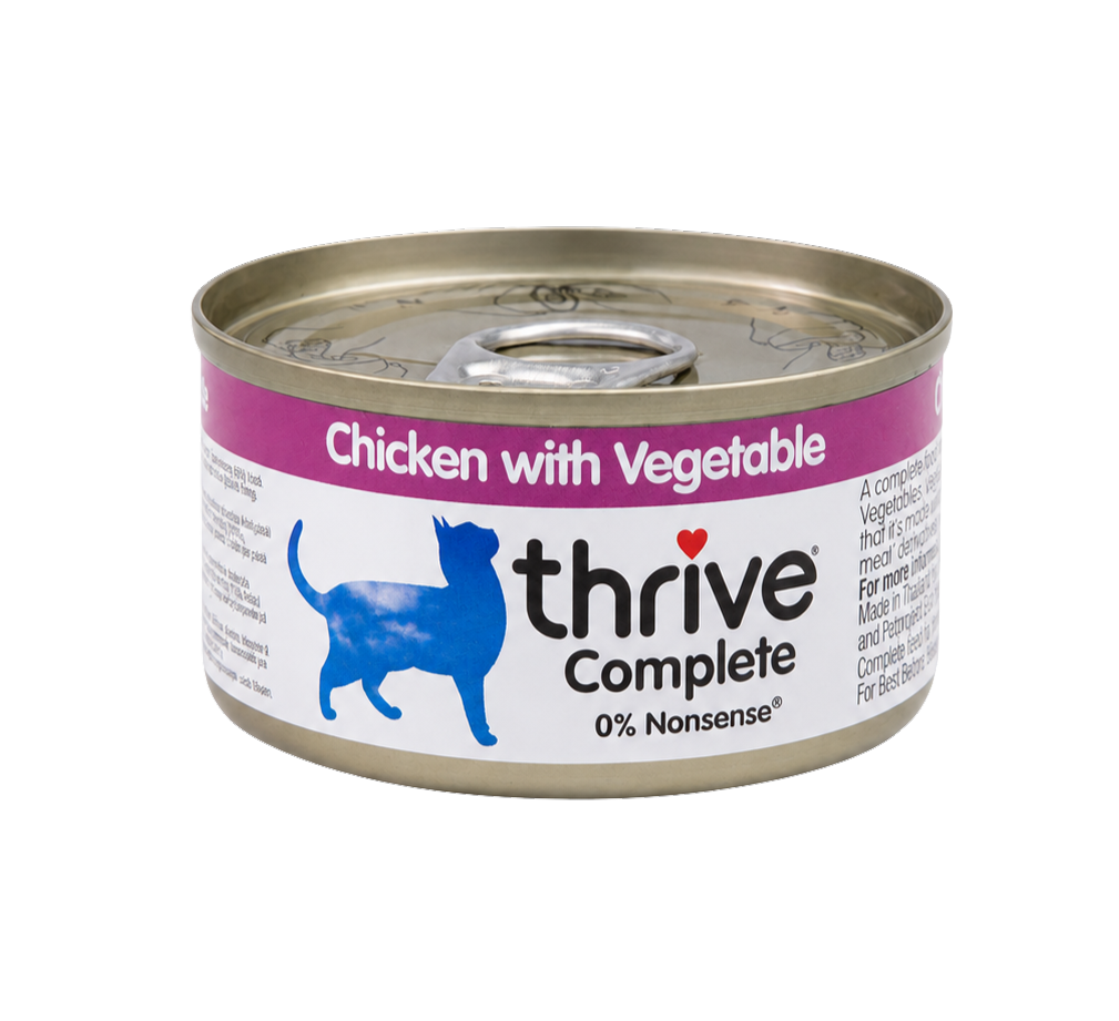 Sliced Chicken and Vegetables for Adult and Senior Cats