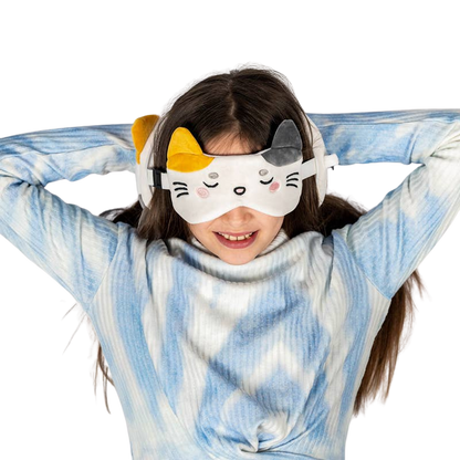 2-in-1-Reisekissen Lola the Cat mit Schlafmaske