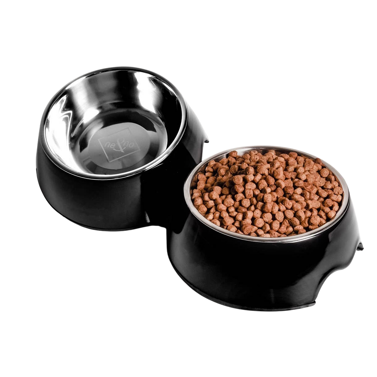 Lot de 2 gamelles mélamine et inox