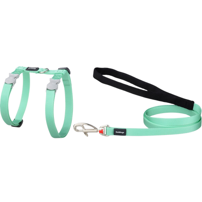 Set pettorina e guinzaglio in nylon color pastello per gatti