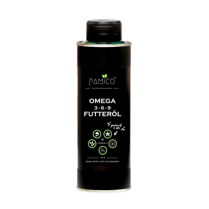 Omega-3-6-9-Speiseöl und Vitamin E für Hunde