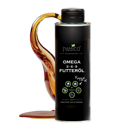 Omega-3-6-9-Speiseöl und Vitamin E für Hunde