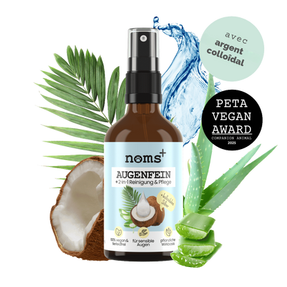 Spray nettoyant contour des yeux 2 en 1 pour chiens et chats