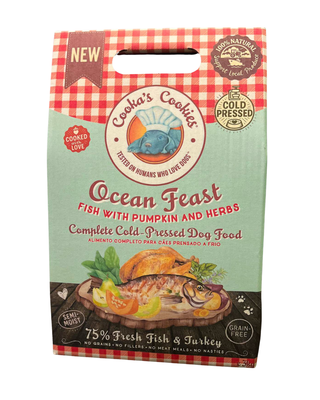 Croquettes semi-humides Festin de l’Océan poisson et dinde pour chiens