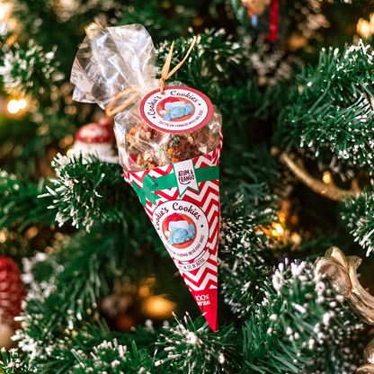 Cornetto festivo di leccornie al pollo e tonno per cani