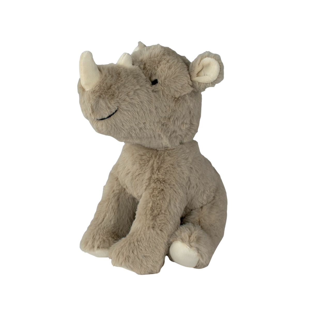 Peluche de rinoceronte de tela reciclada para perros