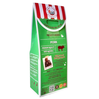 Dried pork intestine dog treats