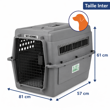 Caja de transporte Sky Kennel homologada por la IATA
