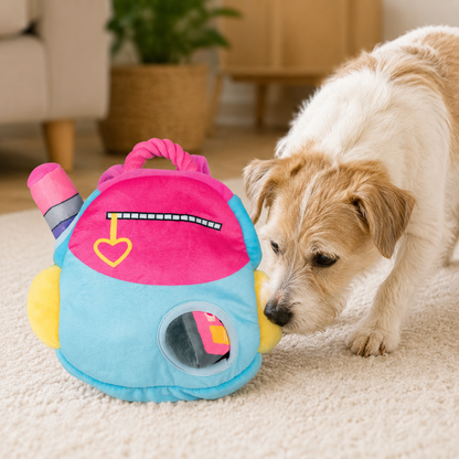 Juguete de excavación tipo mochila para perros