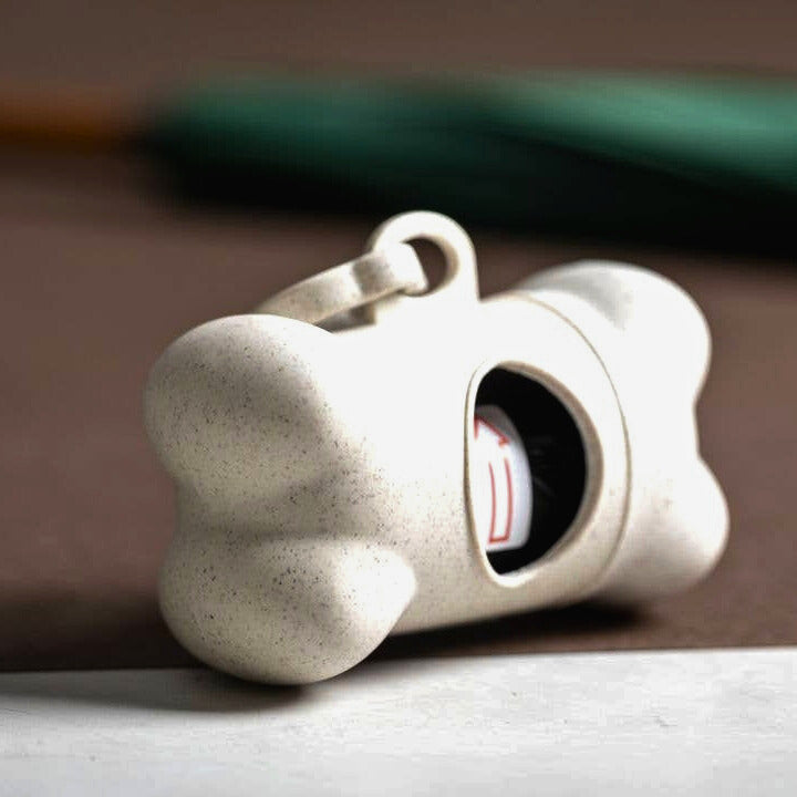 Dispensador de bolsas para excrementos de fibra de bambú