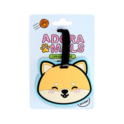 Shuggs the Shiba Inu luggage tag