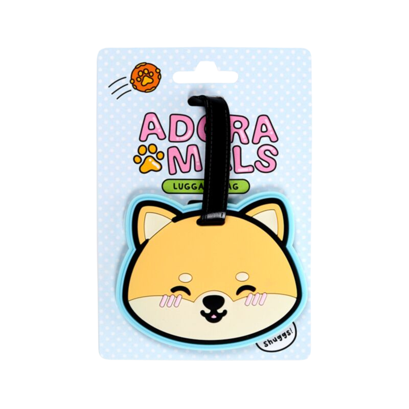 Shuggs the Shiba Inu luggage tag