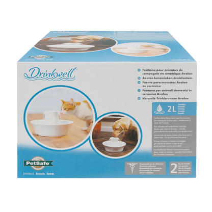 Drinkwell® Avalon Keramik-Trinkbrunnen 2 l für Hunde und Katzen