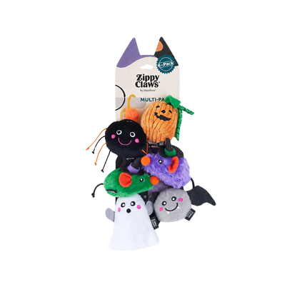 6er-Set Halloween-Spielzeug „Heimgesuchte Kreaturen“ für Katzen