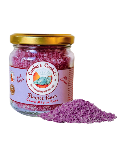 Coconut and sweet potato topper for dogs and cats