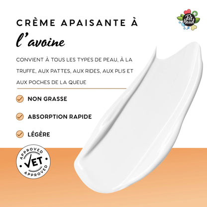 Creme calmante de aveia para cães